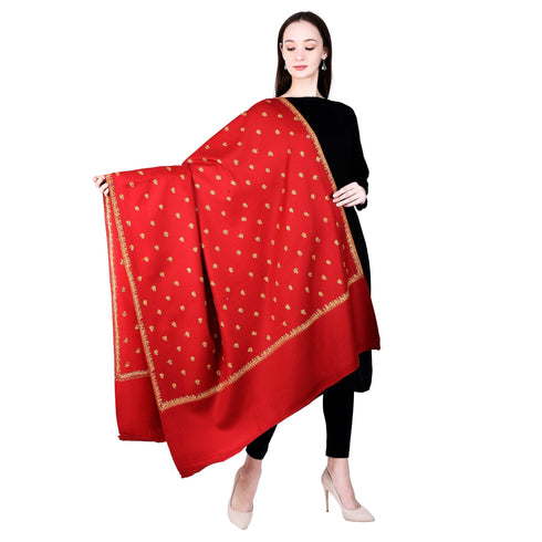 Women's Hand Embroidered Wool Shawl